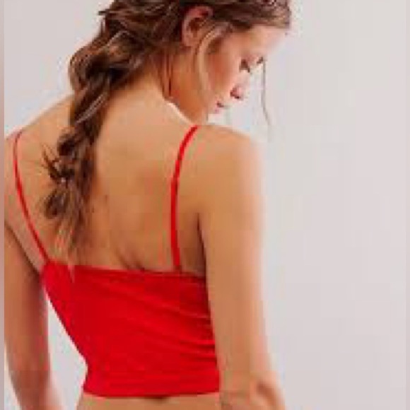 Free People Movement Sexy Camisole V-Neck in Firey Red  Size XS/S New with Tags - Picture 4 of 7